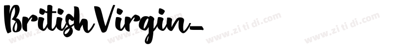 BritishVirgin字体转换