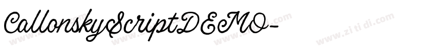 CallonskyScriptDEMO字体转换