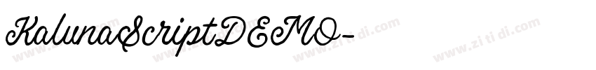 KalunaScriptDEMO字体转换