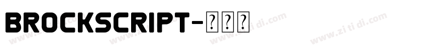 brockscript字体转换