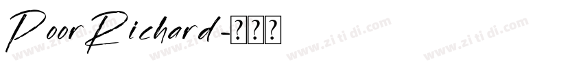 PoorRichard字体转换
