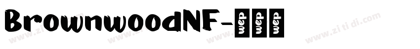 BrownwoodNF字体转换