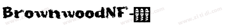 BrownwoodNF字体转换