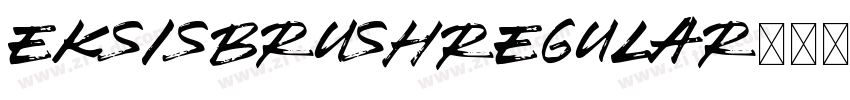 EksisBrushRegular字体转换