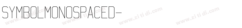 SymbolMonospaced字体转换