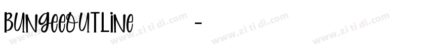 BungeeOutline英文字体字体转换