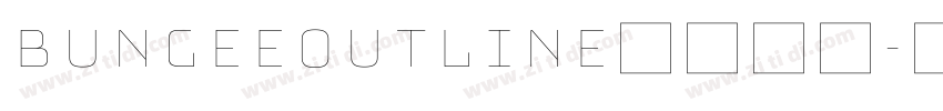 BungeeOutline英文字体字体转换