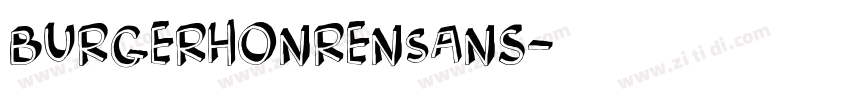 BurgerHonrenSans字体转换