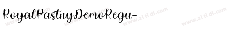 RoyalPastryDemoRegu字体转换