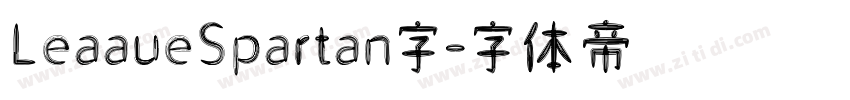 LeaaueSpartan字字体转换