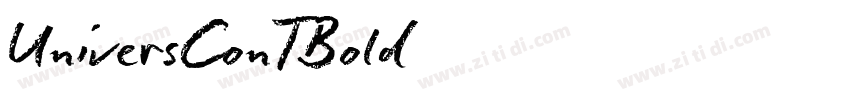 UniversConTBold字体转换