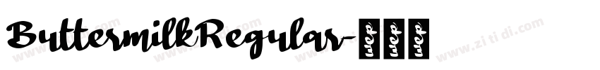 ButtermilkRegular字体转换