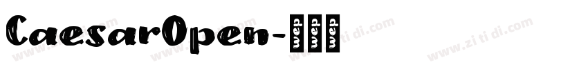 CaesarOpen字体转换