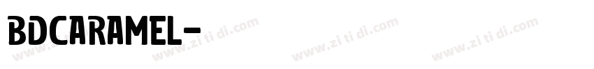 BDCaramel字体转换