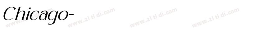Chicago字体转换