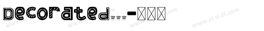 Decorated035字体转换
