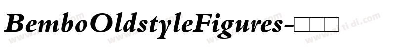 BemboOldstyleFigures字体转换