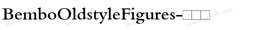 BemboOldstyleFigures字体转换