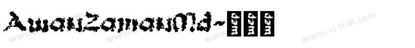 AwanZamanMd字体转换