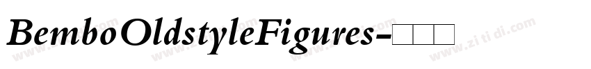 BemboOldstyleFigures字体转换