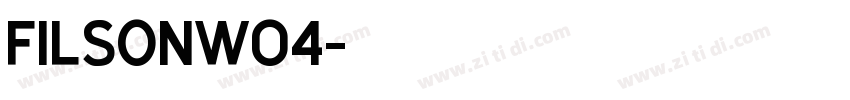 FilsonW04字体转换