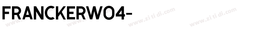 FranckerW04字体转换