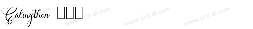 Calingthon字体转换