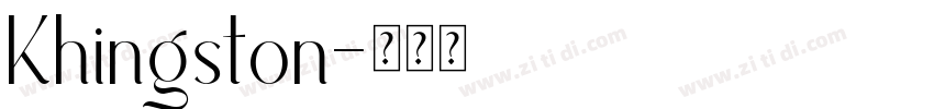 Khingston字体转换