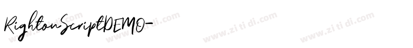 RightonScriptDEMO字体转换