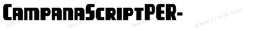 CampanaScriptPER字体转换