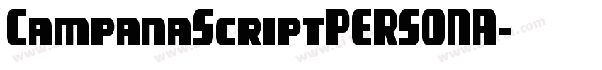 CampanaScriptPERSONA字体转换