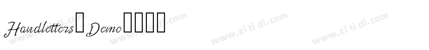 Handletters_Demo字体转换
