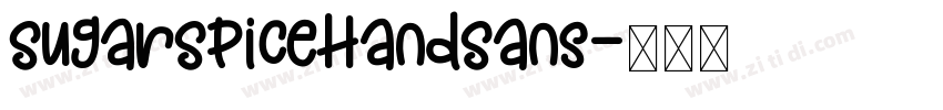 SugarSpiceHandSans字体转换