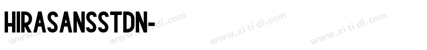 HiraSansStdN字体转换