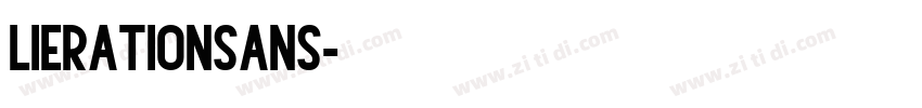 LierationSans字体转换