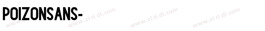 POIZONSans字体转换