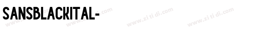 SansBlackITAL字体转换