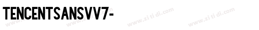 TencentSansVv7字体转换
