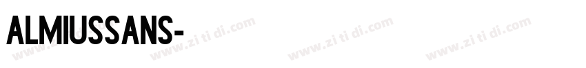 almiusSans字体转换