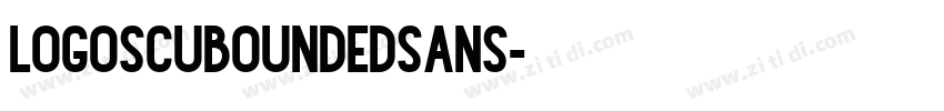 logoSCUboundedSans字体转换