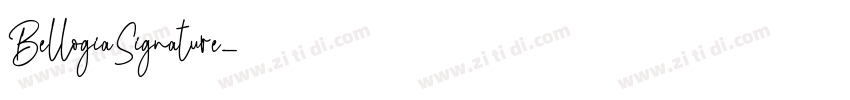 BellogiaSignature字体转换