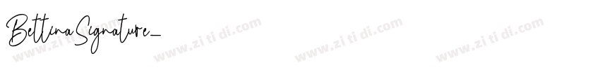 BettinaSignature字体转换