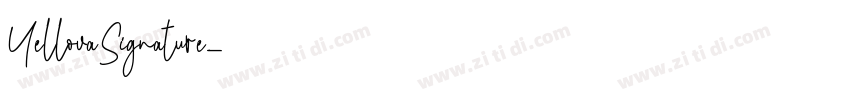 YellovaSignature字体转换