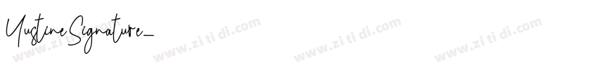 YustineSignature字体转换