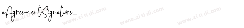aAgreementSignature字体转换