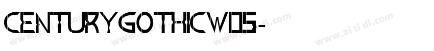 CenturyGothicW05字体转换