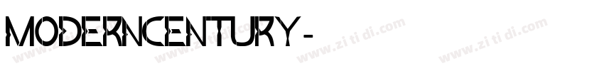 ModernCentury字体转换