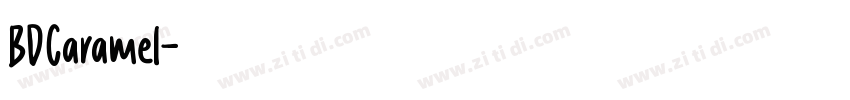 BDCaramel字体转换