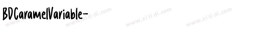 BDCaramelVariable字体转换