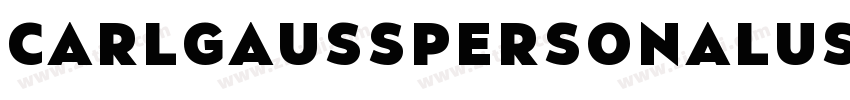 CarlGauSSPERSONALUSE字体转换